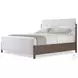 Urbane Campfire Upholstered California King Panel Bed