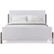 Urbane Campfire Upholstered California King Panel Bed