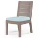 Laguna Canvas Skyline Upholstered Outdoor Armless Dining Chair