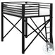 Delilah Black Full Loft Bed