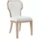Tally White Performance Fabric Dining Chair