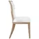 Tally White Performance Fabric Dining Chair