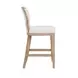 Tally White Performance Fabric Counter Height Stool