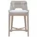 Tapestry Pumice Performance Fabric Upholstered Outdoor Counter Height Stool