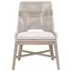 Tapestry Pumice Performance Fabric Upholstered Outdoor Dining Chair Set of 2
