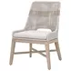 Tapestry Pumice Performance Fabric Upholstered Outdoor Dining Chair Set of 2