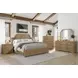 Magnolia Cashew Planked Panel Bedroom Set