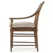 Nova III Beige Performance Fabric Upholstered Dining Arm Chair Set of 2