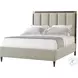 TA Studio No. 1 Embassy Cardamon and Brass Queen Upholstered Panel Bed