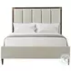 TA Studio No. 1 Embassy Cardamon and Brass Queen Upholstered Panel Bed