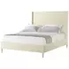 TA Studio Overcast Leather Queen Upholstered Palmer Panel Bed