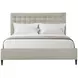 TA Studio Rowan and Gray Performance Fabric California King Upholstered Panel Bed