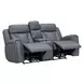 Maveric Bette Lapis 79" Zero Gravity Triple Power Reclining Loveseat with Console and USB Charging