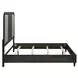 Skyline Onyx and Gray Upholstered Panel Bedroom Set