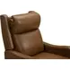 Taylor Elwood Saddle Leather Power Recliner with Power Headrest and USB Charging