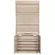 Marlowe Polished Limestone Leather Executive Home Office Set