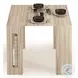 Erika Light Oak Extendable Console Dining Table