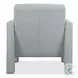 Covette Amani Arctic Blue Leather Accent Chair
