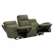 Traxton Jasper Moss 92" Zero Gravity Triple Power Reclining Sofa with USB Charging