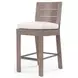 Laguna Canvas Natural Upholstered Outdoor Bar Stool