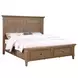 Riverdale Brown Storage King Panel Bed