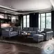 TerraTrek Ocean Blue Leather 82" Sofa