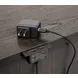 Bellamy Coffee Bean 2 Drawer Nightstand with USB Charging