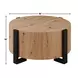 Darcie Brown Round Cocktail Table