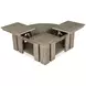 Conrad Stone Harbor Gray Free Form Lift Top Cocktail Table