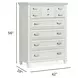 Harborwick White Dove 5 Drawer Chest