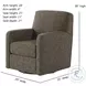 Flash Dance Brady Chocolate Swivel Glider