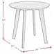 Nicco Walnut 3 Piece Occasional Table Set