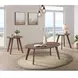 Nicco Walnut 3 Piece Occasional Table Set