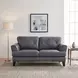 Thierry Burnish Gray 71" Loveseat