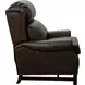 Thornfield Ashford Walnut Leather Push Thru The Arms Recliner with Nailhead Trim