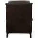Thornfield Ashford Walnut Leather Push Thru The Arms Recliner with Nailhead Trim
