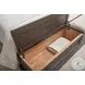 Hickory Creek Brown Velvet Queen Storage Panel Bed