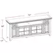 Tidewater Vintage White 72" TV Console