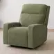 Traxton Jasper Moss Zero Gravity Triple Power Recliner with USB Charging