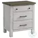 Timber Ridge Weathered Washed Sierra 3 Drawer Nightstand