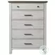 Timber Ridge Weathered Washed Sierra 5 Drawer Chest