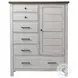 Timber Ridge Weathered Washed Sierra 6 Drawer Chifferobe
