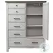 Timber Ridge Weathered Washed Sierra 6 Drawer Chifferobe