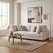 Tinley Beige 90" Loveseat
