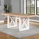 Magnolia Brown 80" Extendable Rectangular Counter Height Dining Table