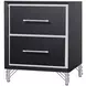 Ava Ebony 2 Drawer Nightstand