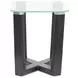 Ironvale Black Truffle Rectangular Glass Top Occassional Table Set