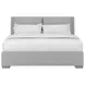 Grant Aluminum Performance Fabric King Upholstered Pillow Back Shelter Bed