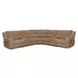 Bronco Plush Tobacco 7 Piece Modular Reclining Sectional with Console and USB Charging