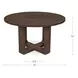 Hayes Rustic Brown 54" Round Dining Table